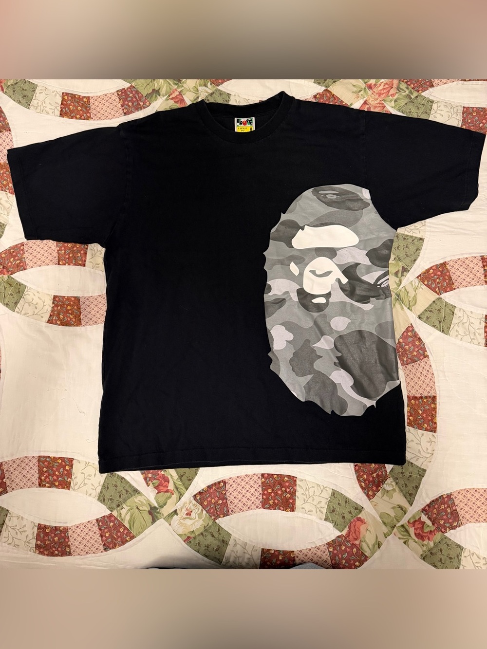 Vintage Bape Head Shirt ABC City Camo Wrap A Bathing Ape Mens M
